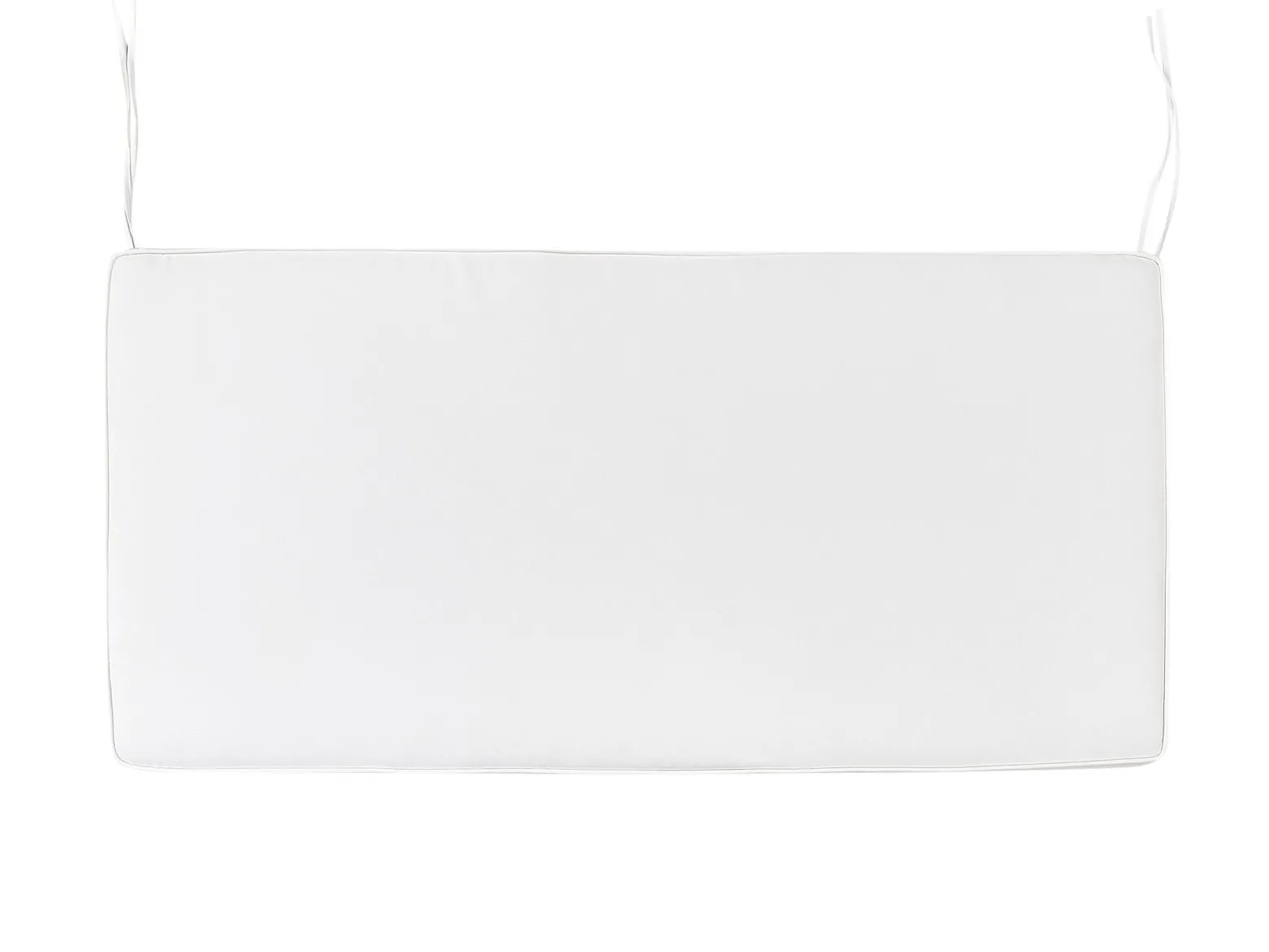 Poducha ogrodowa na ławkę 112 cm biała