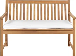 Poducha ogrodowa na ławkę 112 cm biała
