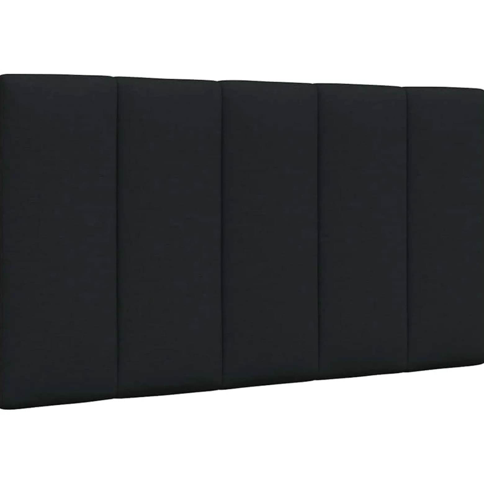 Poduszka na wezgłowie Czarny 80 cm Tkanina vidaXL