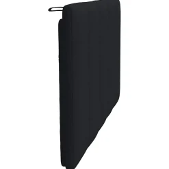Poduszka na wezgłowie Czarny 80 cm Tkanina vidaXL