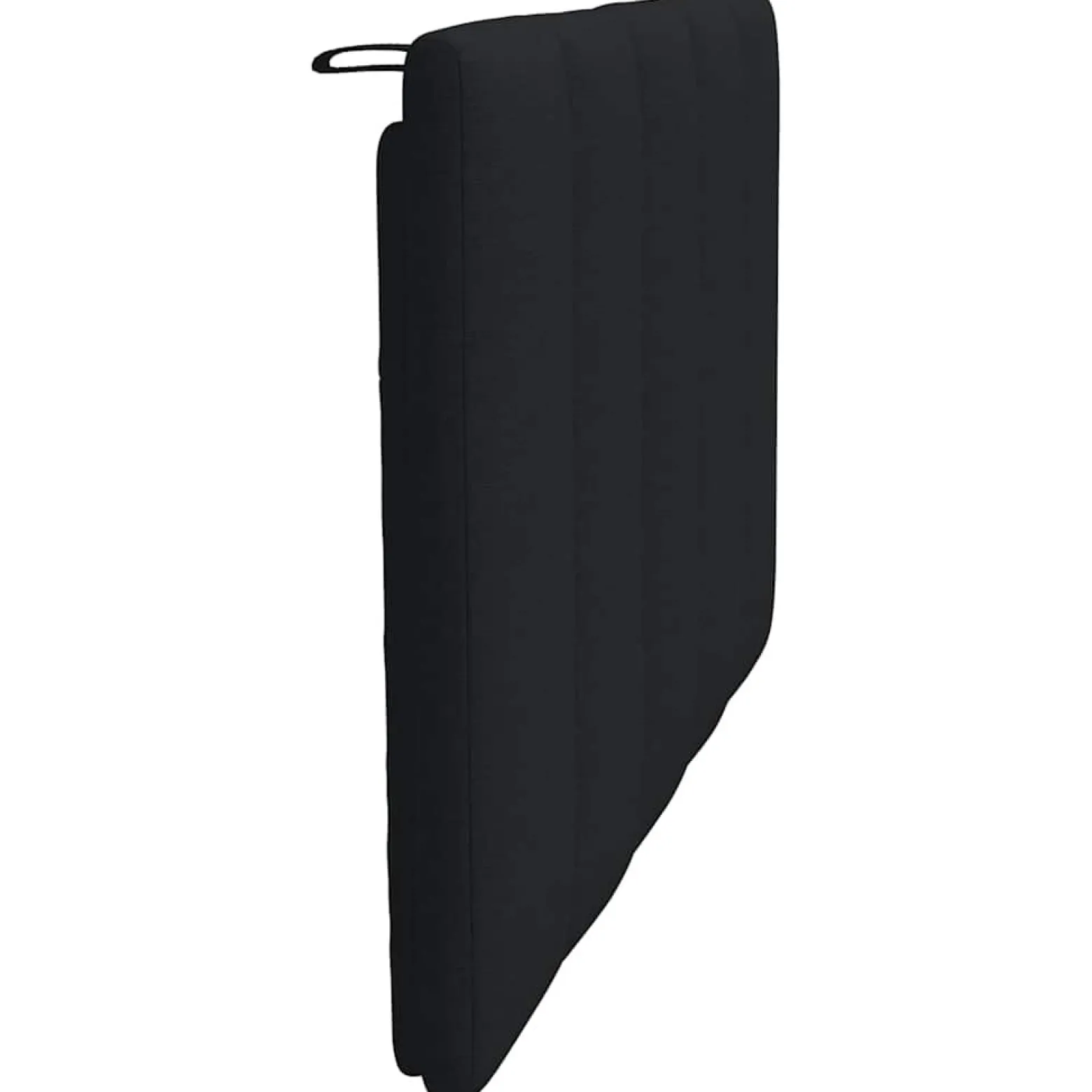 Poduszka na wezgłowie Czarny 80 cm Tkanina vidaXL