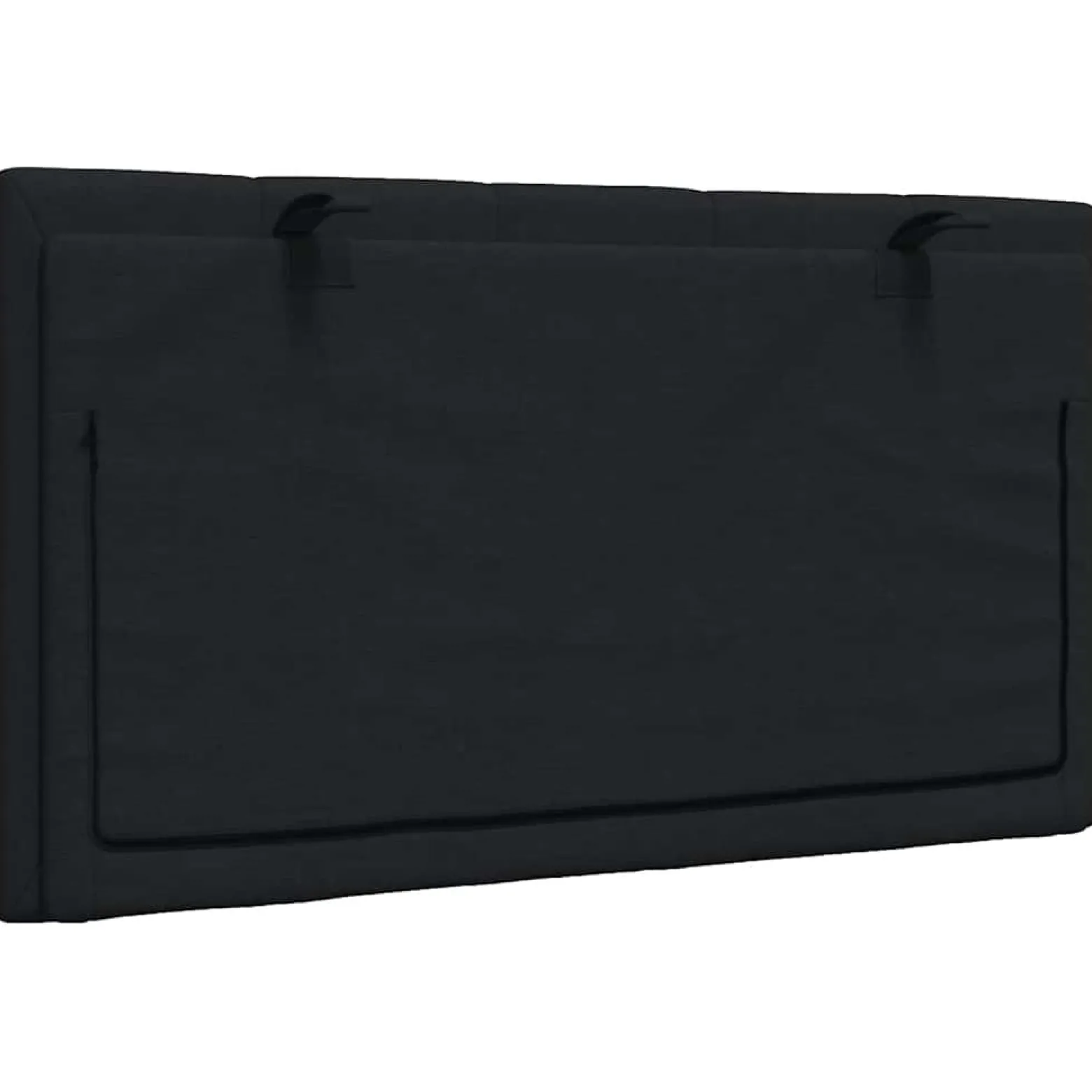 Poduszka na wezgłowie Czarny 80 cm Tkanina vidaXL