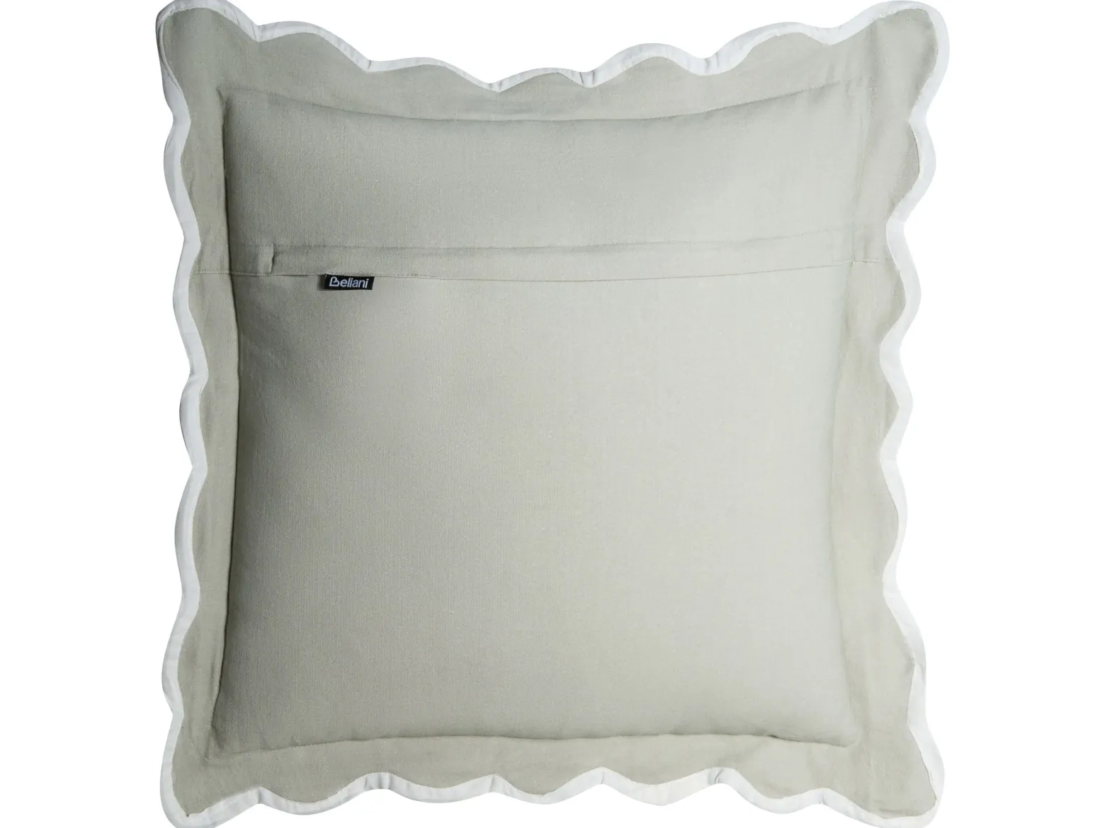 3 poduszki bawełniane 45/30 x 45/50 cm zielone z białym