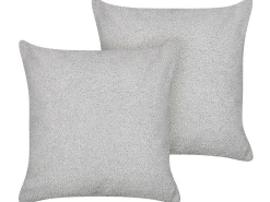 2 poduszki dekoracyjne boucle 45x45 cm szare