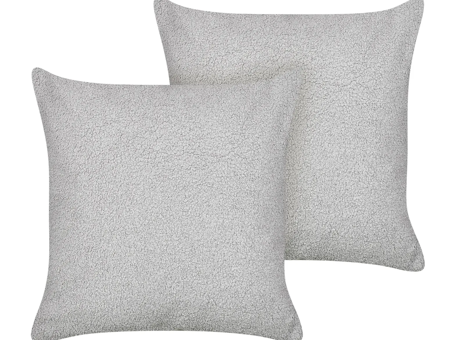2 poduszki dekoracyjne boucle 45x45 cm szare