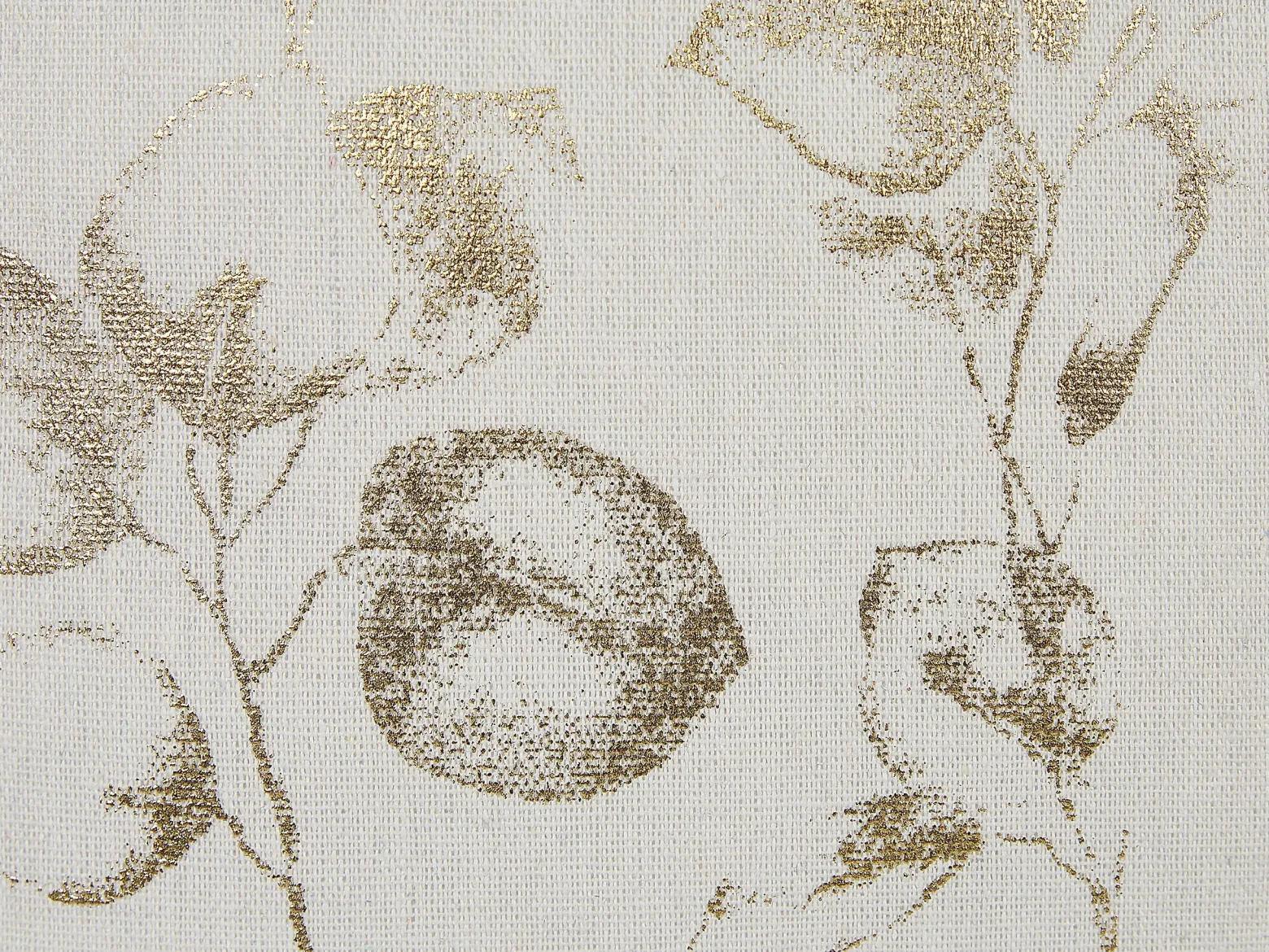 2 poduszki nadruk w liście 45x45 złamana biel