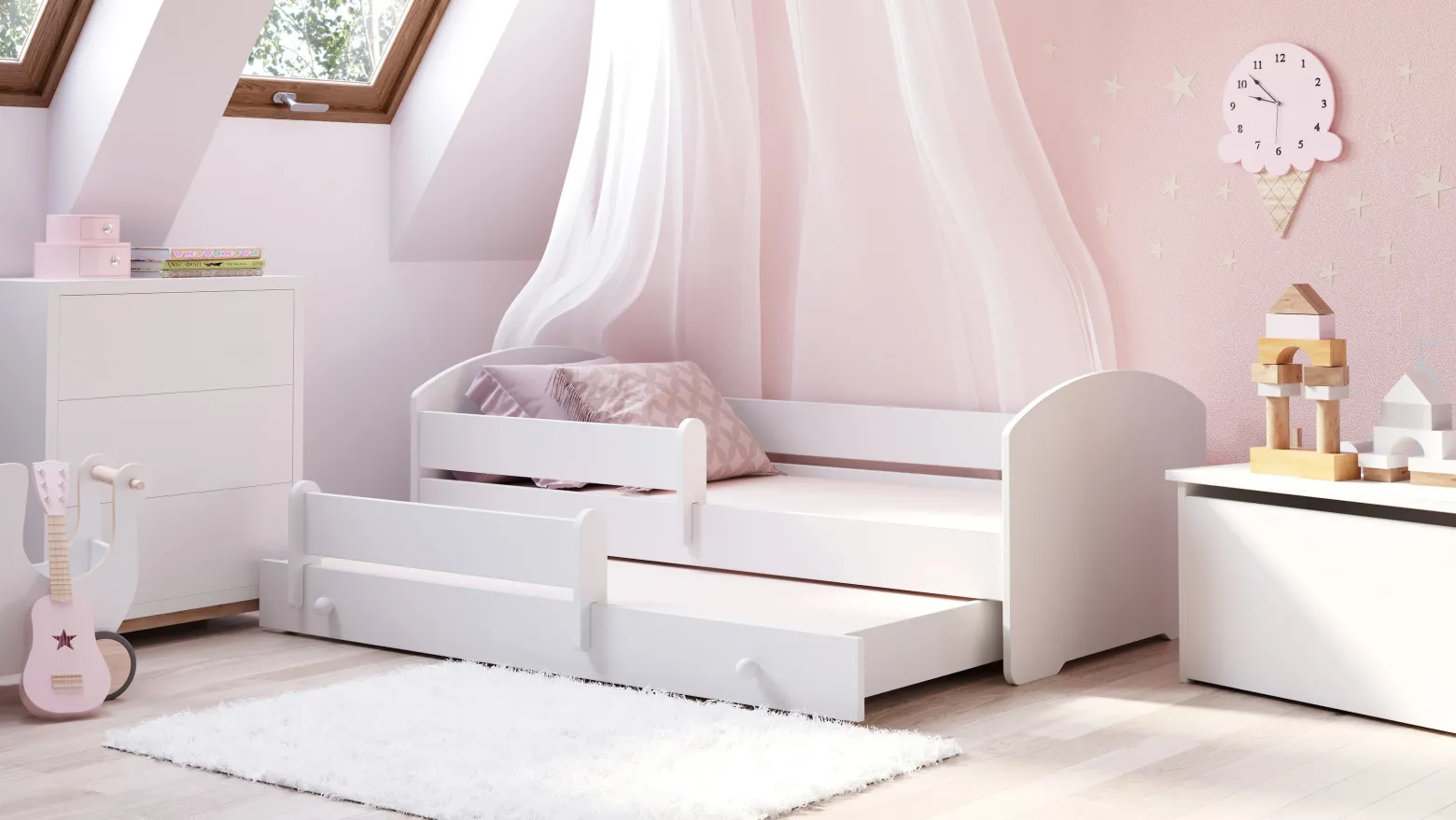 Podwójne łóżko Luk 160x80