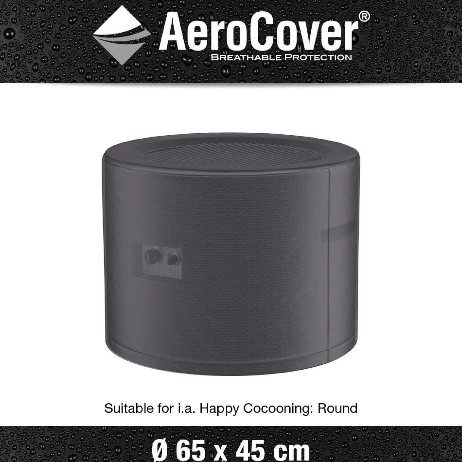 Pokrowiec ogrodowy na stolik 9144 Ø65x45 AeroCover szary Homms