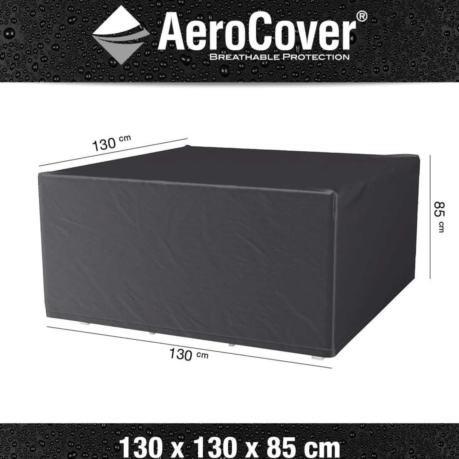 Pokrowiec kwadratowy na meble 7913 130x130x85 AeroCover szary