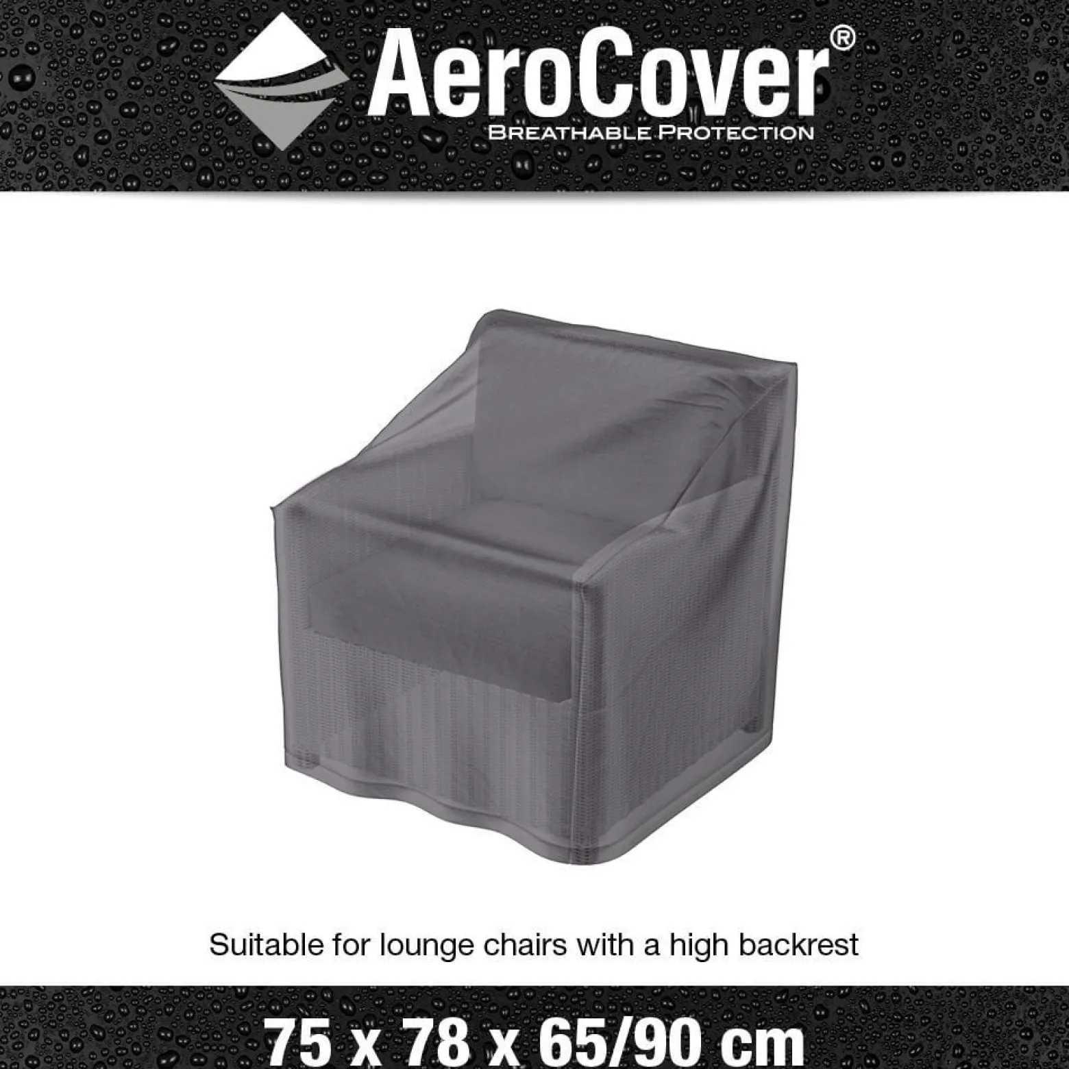 Pokrowiec na krzesła ogrodowe 7965 78x75x90 AeroCover szary