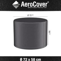 Pokrowiec ogrodowy na stolik 9146 Ø72x58 AeroCover szary