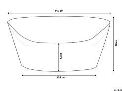 Pokrowiec ogrodowy plandeka 140 x 135 x 80
