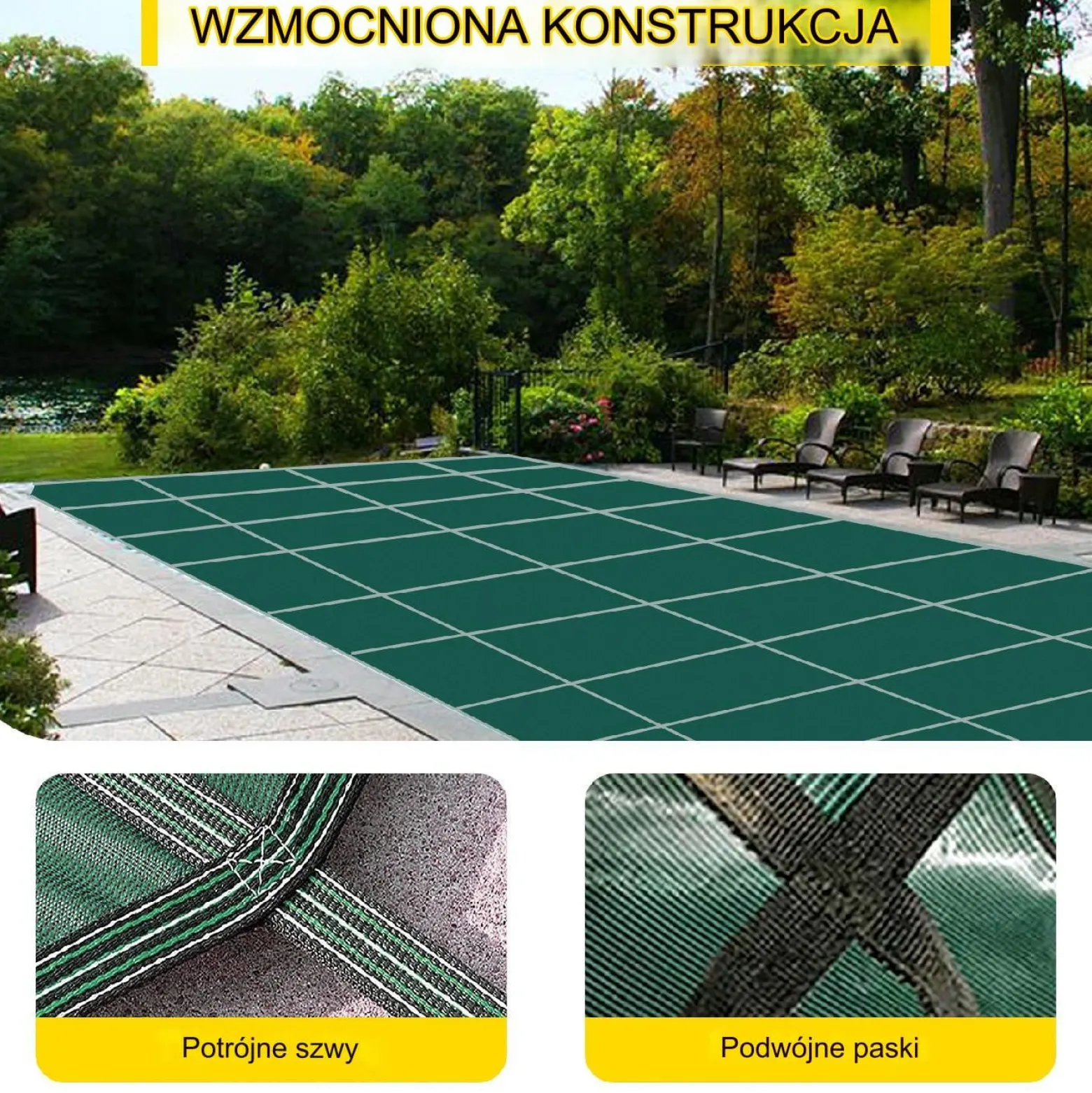 Pokrywa plandeka folia na basen 5,4x11,5m