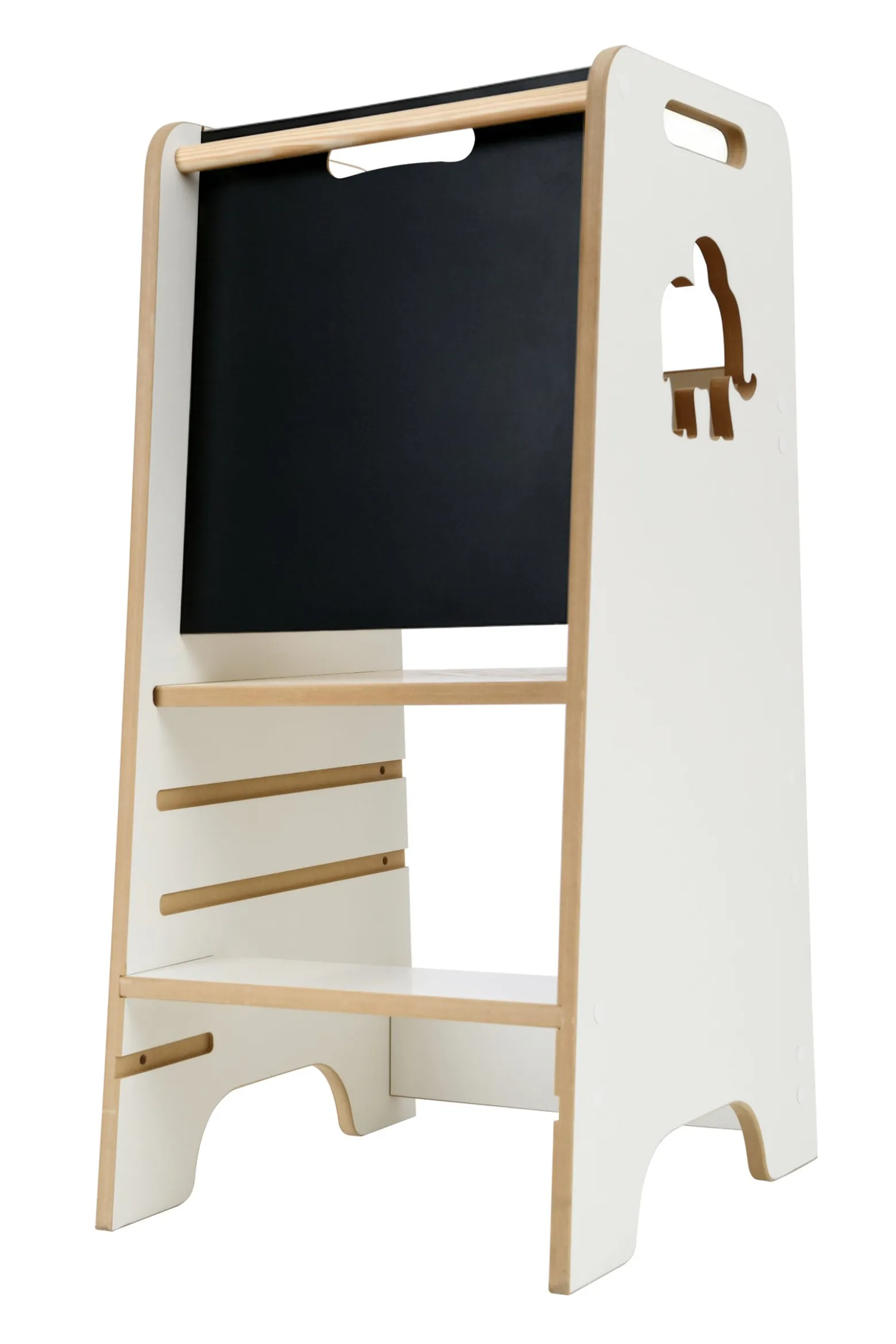 Pomocnik kuchenny dla dzieci kitchen helper z tablicą drewno 84cm