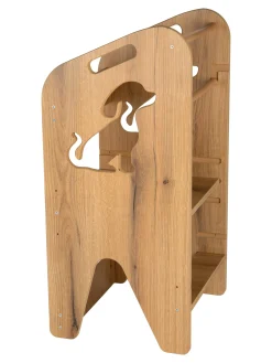 Pomocnik kuchenny dla dzieci regulowany Kitchen Helper MDF drewno