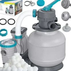 Pompa piaskowa do basenu filtr Bestway 8327 l/h + kulki filtracyjne