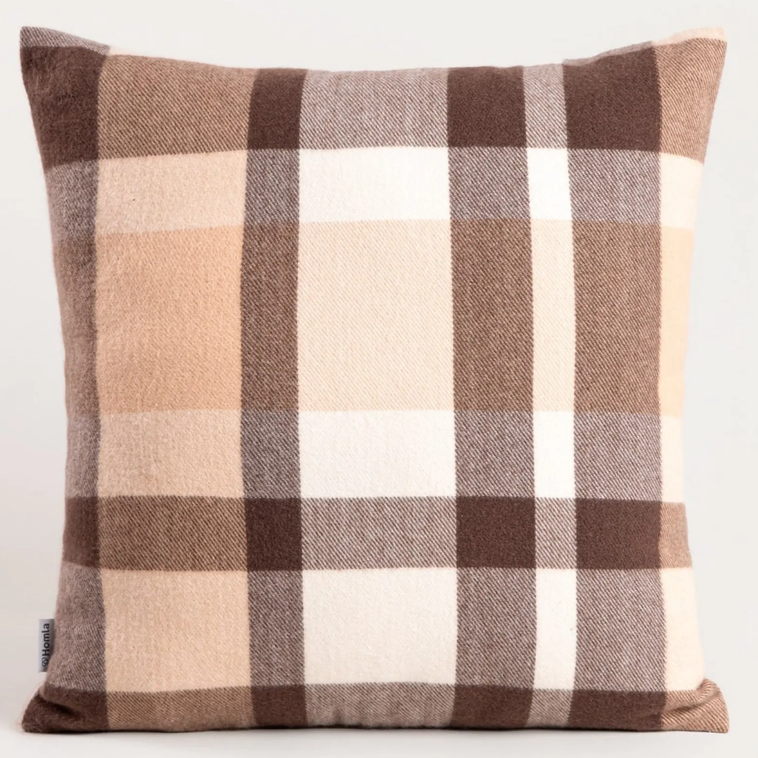 Poszewka MELROSE puszysta w kratę 45x45 cm HOMLA