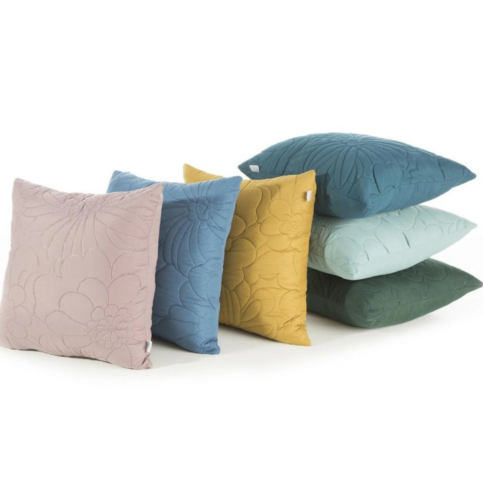 Poszewka 40x40 Alara 4 srebrna w kwiaty