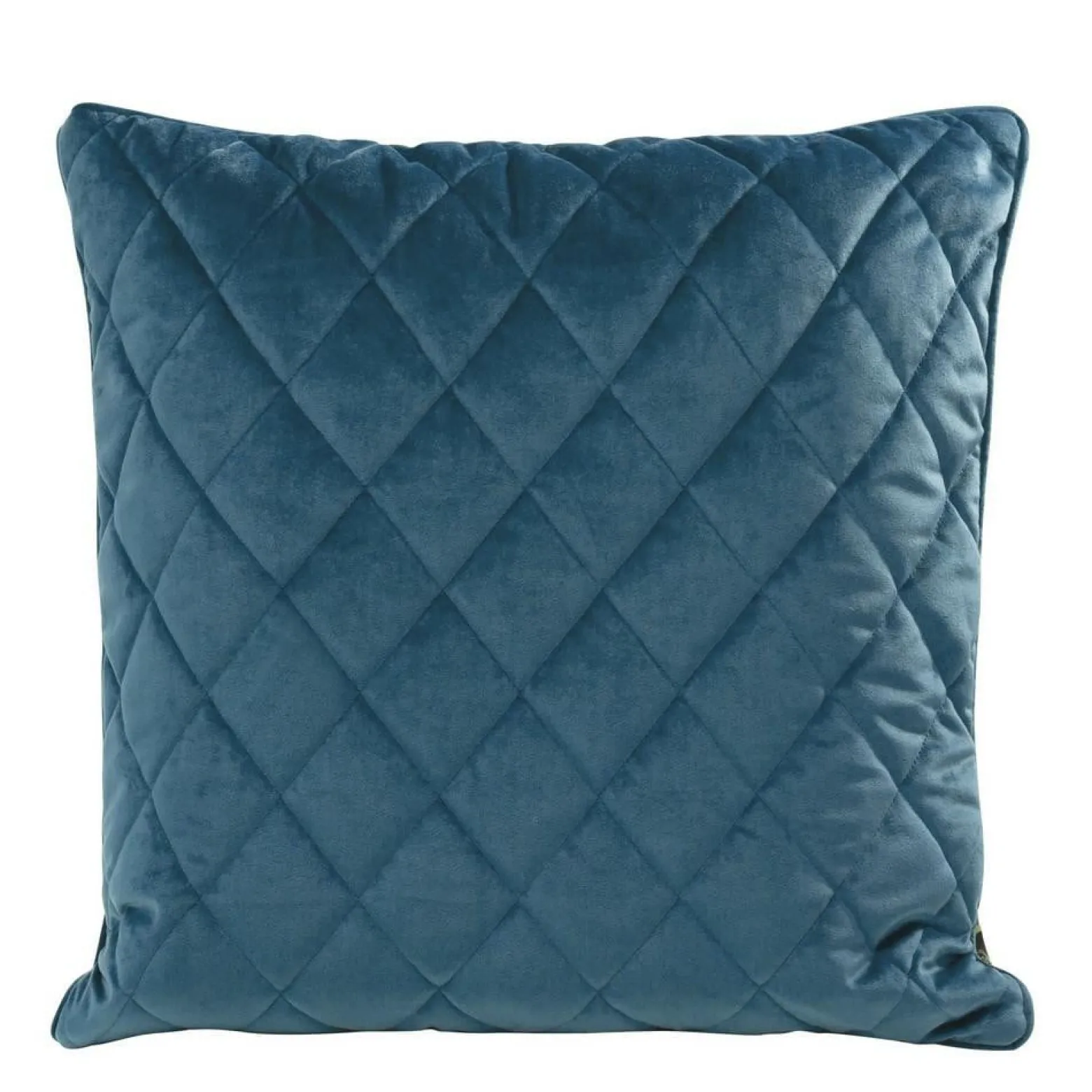 Poszewka 45x45 Velvet 27 H granatowa welurowa geometryczna