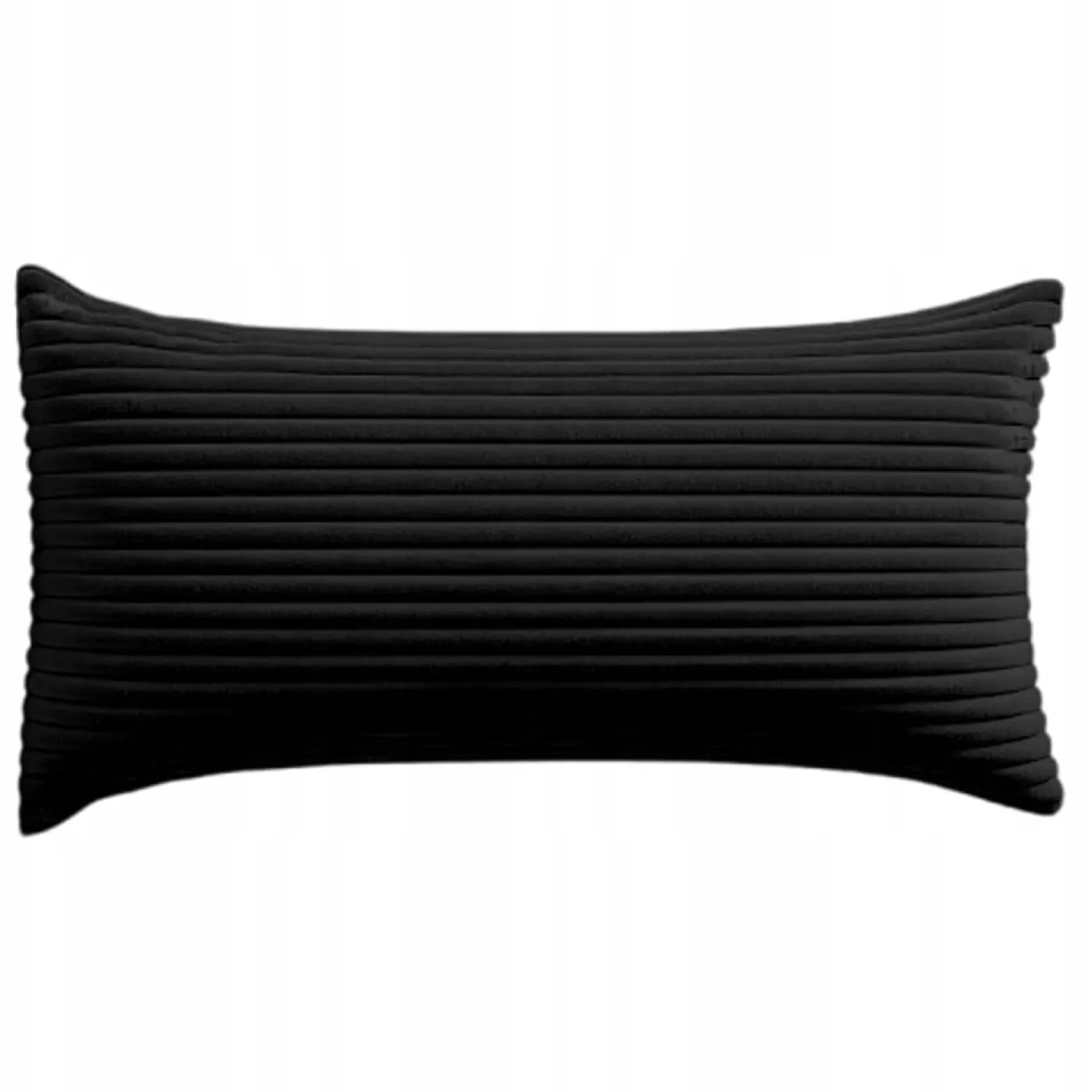 Poszewki premium na poduszki 45x25 cm welur sztruks CZARNY