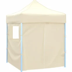 Profesjonalny, składany namiot imprezowy, 4 ściany, 2x2 m, stal
