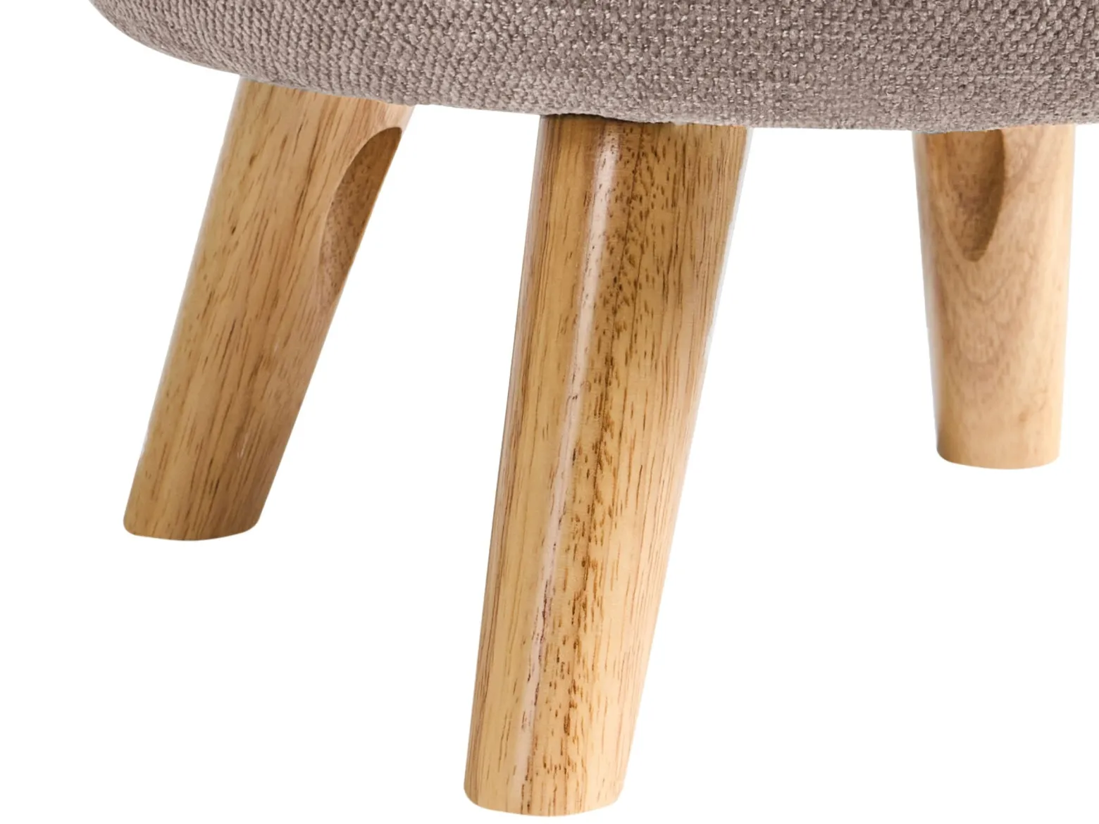 Puf ze schowkiem HAWLEY Szenil Beżowoszary 40 cm
