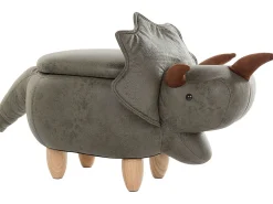 Pufa zwierzak ze schowkiem zielona TRICERATOPS