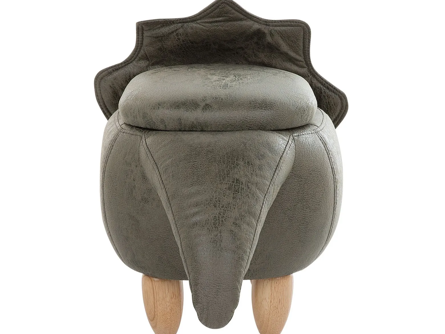 Pufa zwierzak ze schowkiem zielona TRICERATOPS