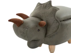 Pufa zwierzak ze schowkiem zielona TRICERATOPS