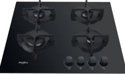 Płyta gazowa WHIRLPOOL AKT616NB 59 cm Czarne szkło