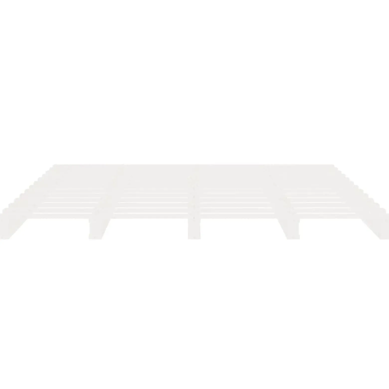 Rama łóżka bez materaca biała 160x200 cm lite drewno sosnowe