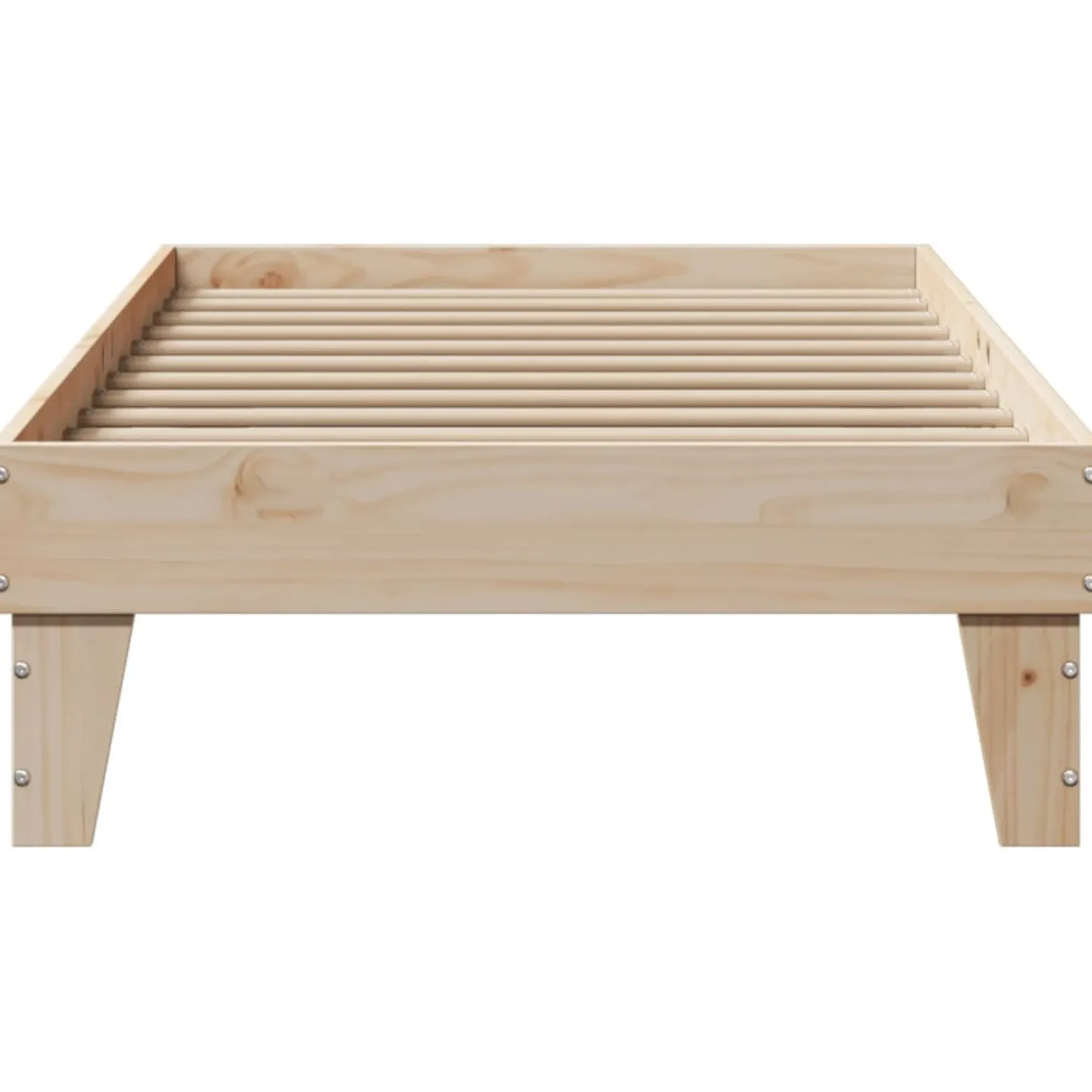 Rama łóżka bez materaca 90x190 cm lite drewno sosnowe