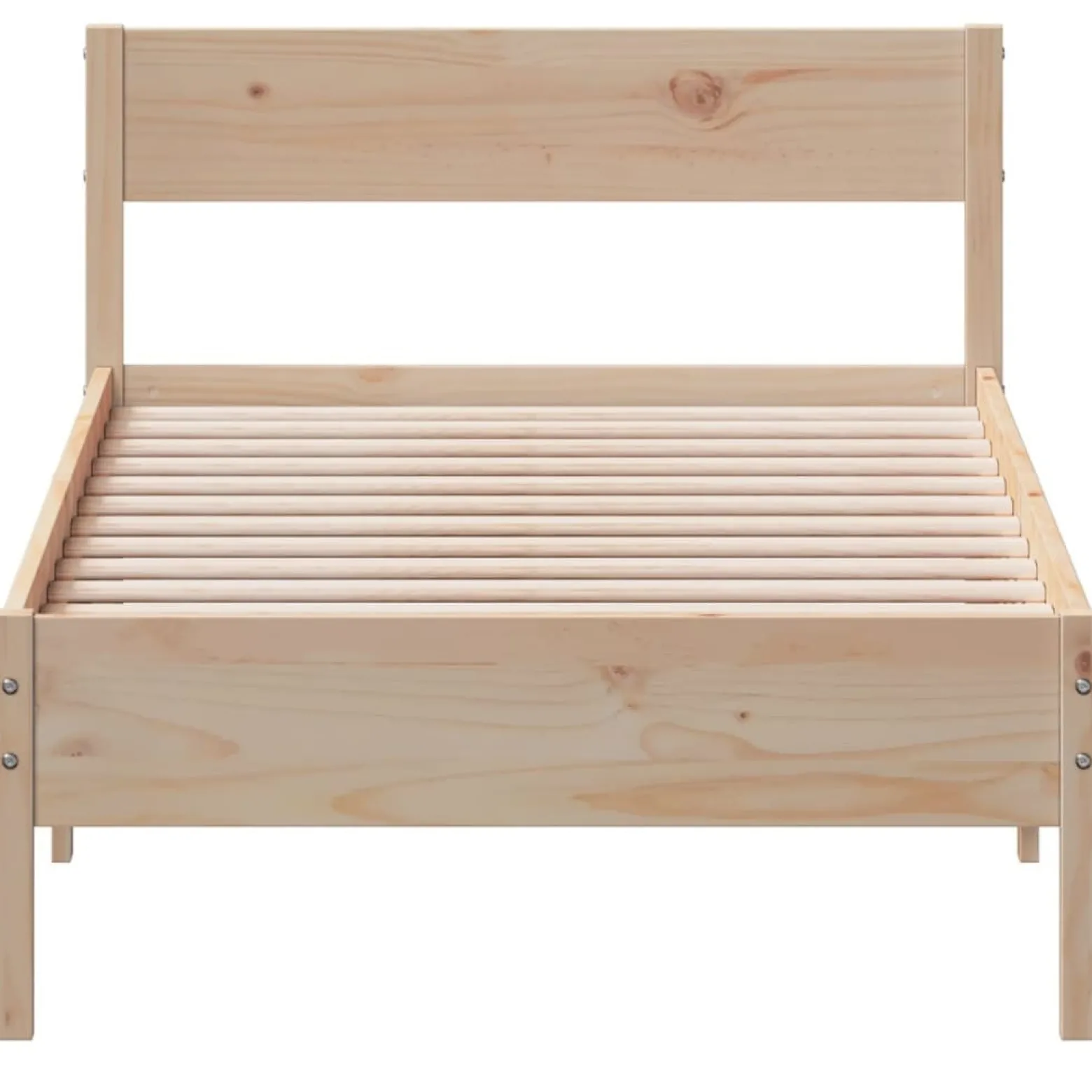 Rama łóżka bez materaca 75x190 cm lite drewno sosnowe
