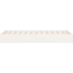 Rama łóżka biała lite drewno 75x190 cm pojedyncza