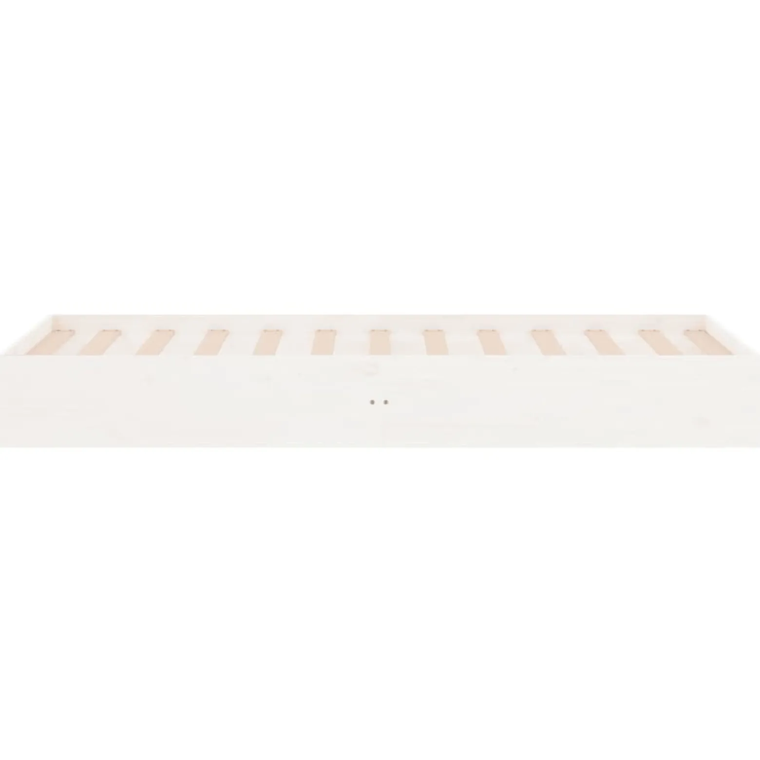 Rama łóżka biała lite drewno 75x190 cm pojedyncza