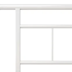 Rama łóżka biała metalowa 100 x 200 cm