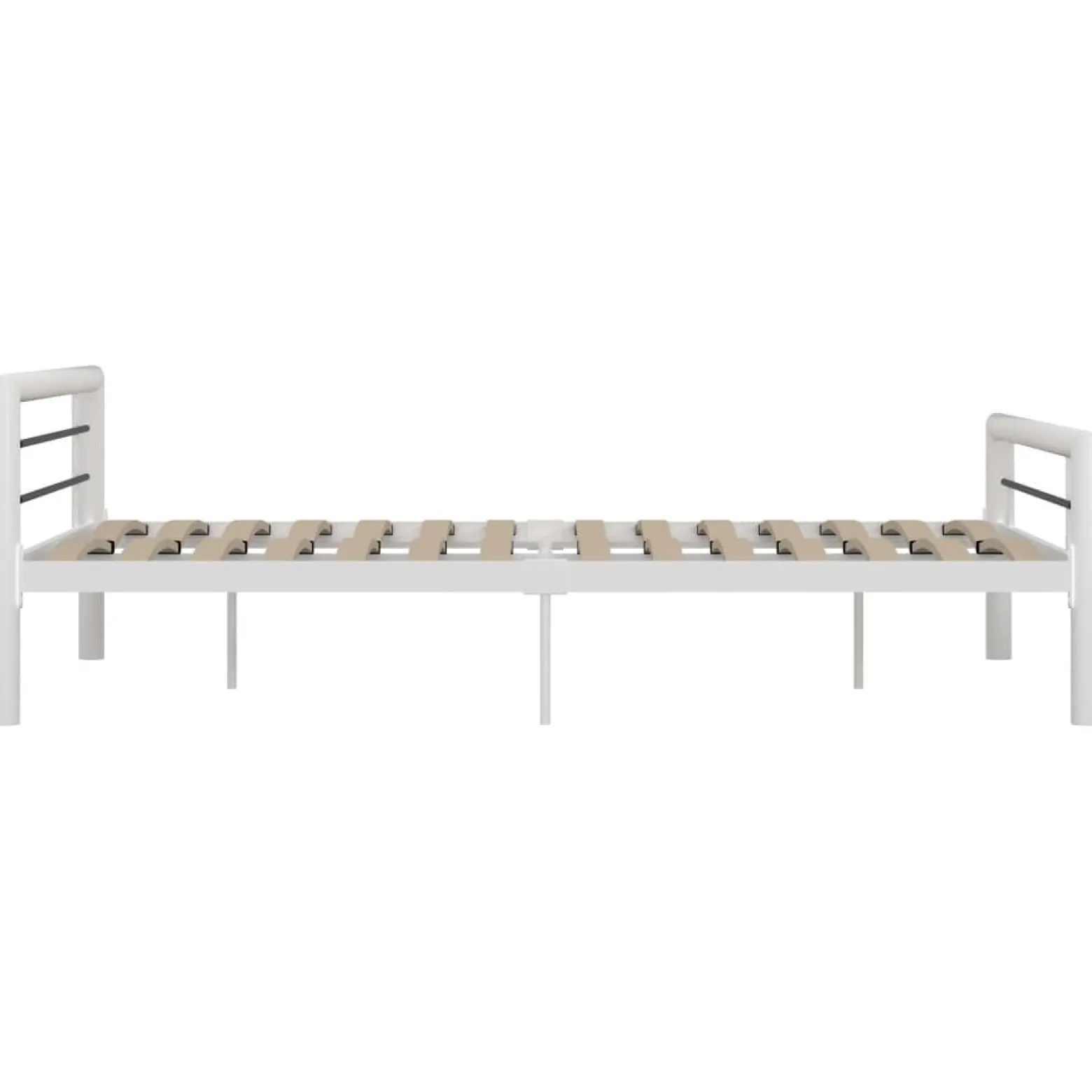 Rama łóżka Biały 140 x 200 cm Metal vidaXL