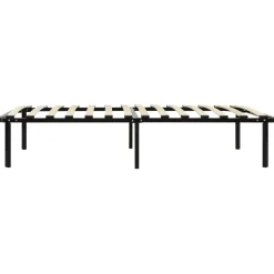 Rama łóżka czarna metalowa 90 x 200 cm