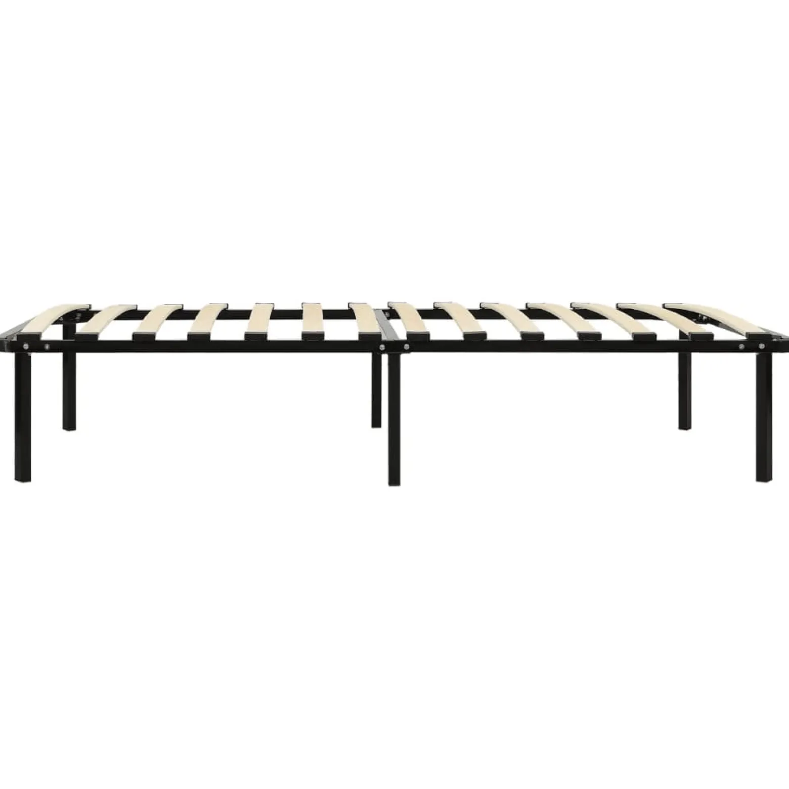 Rama łóżka czarna metalowa 90 x 200 cm