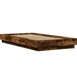 Rama łóżka przydymiony dąb 75x190 cm materiał drewnopochodny