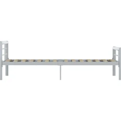 Rama łóżka Szary 100 x 200 cm Metal vidaXL