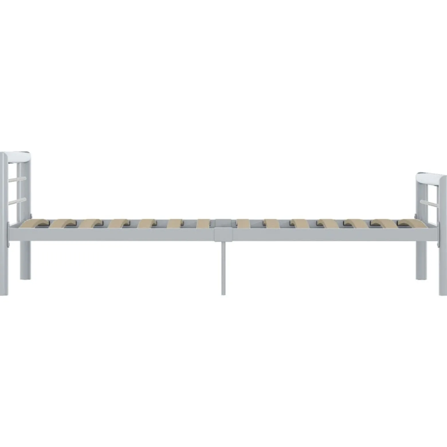 Rama łóżka Szary 100 x 200 cm Metal vidaXL