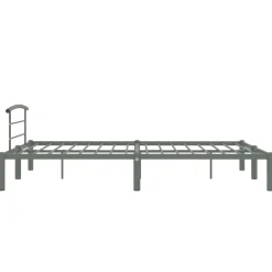 Rama łóżka Szary 160 x 200 cm Metal vidaXL