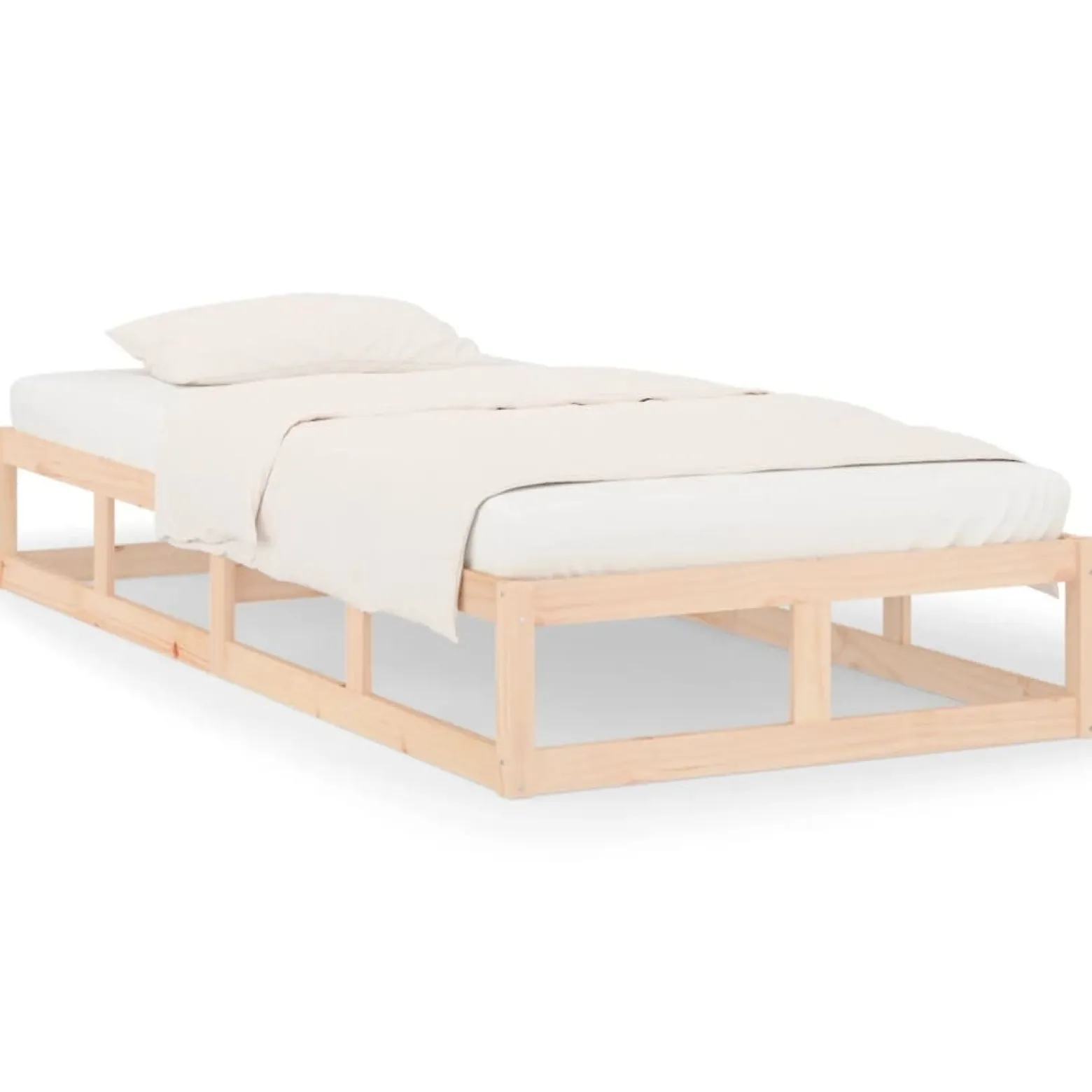 Rama łóżka 75x190 cm lite drewno