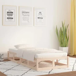Rama łóżka 75x190 cm lite drewno