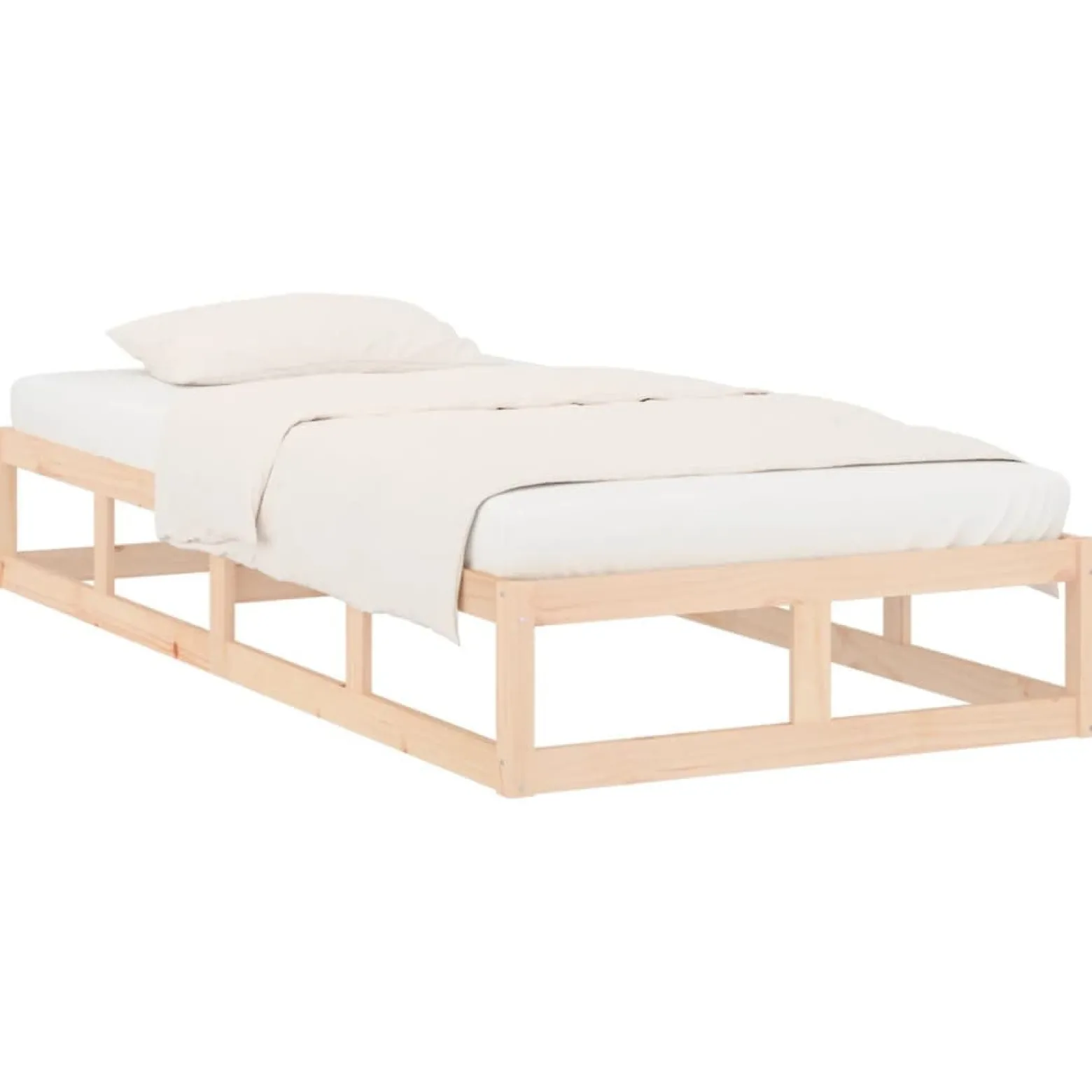 Rama łóżka 75x190 cm lite drewno