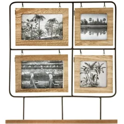 Ramka na 4 zdjęcia Nomade drewniana 42x36 cm stojąca ozdobna