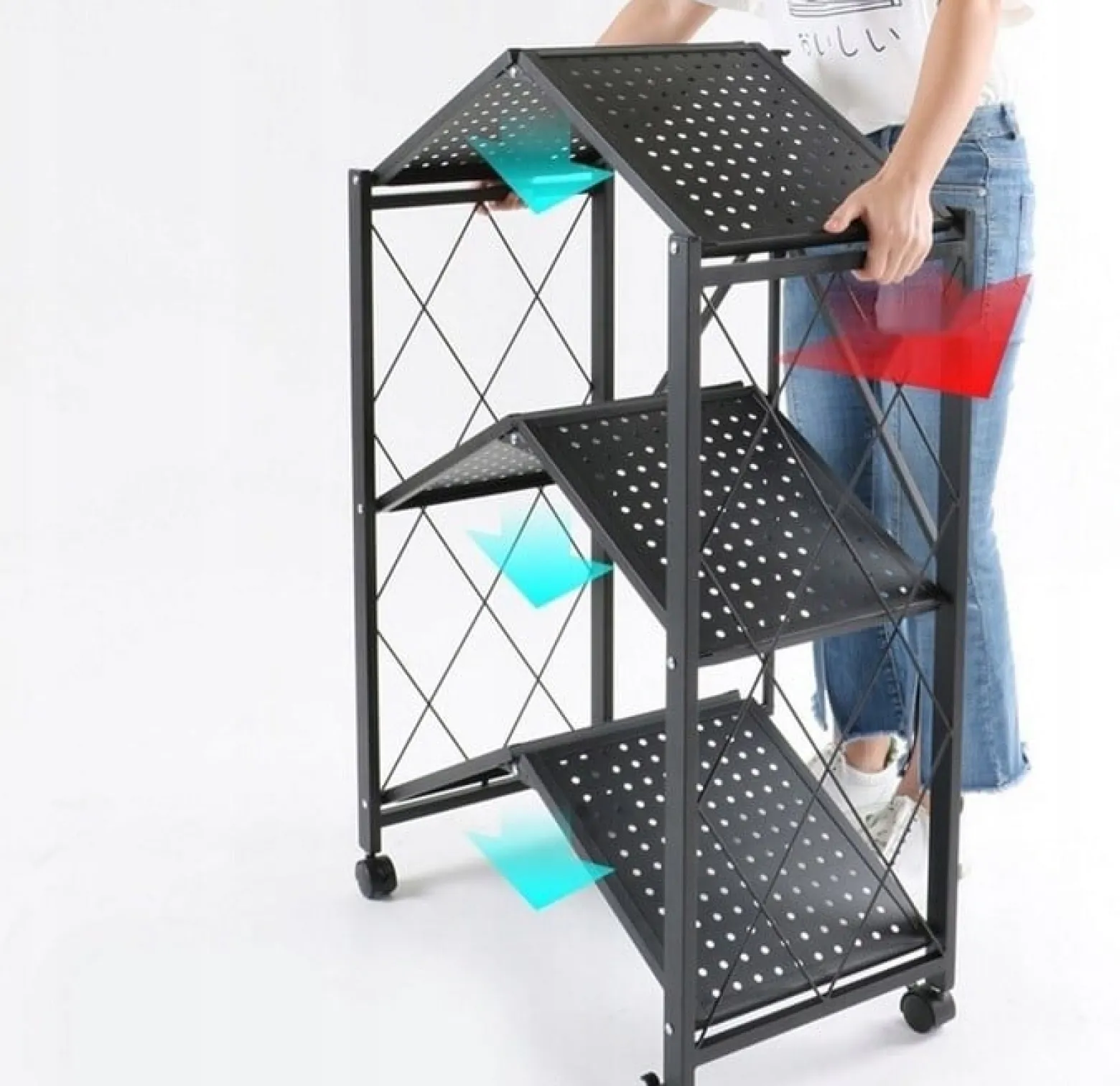 Regał Magazynowe FS005 CZARNY