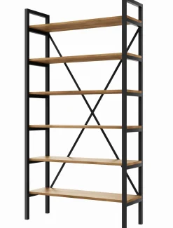 Regał Medium Industrial Loft na książki D6 190x60x30 cm