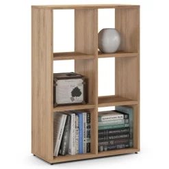 Regał otwarty do pokoju, ETAP, 66x30x100 cm, dąb, mat | TYLETEGOTU